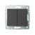 KANLUX-25248 - LOGI 02-1023-141 gr Jelzőf. dupla ny.kapcsoló