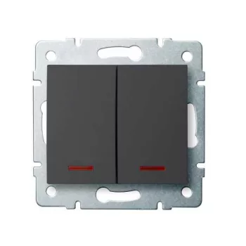   KANLUX-25257 - LOGI 02-1120-141 gr Jelzőfényes csillárkapcsoló