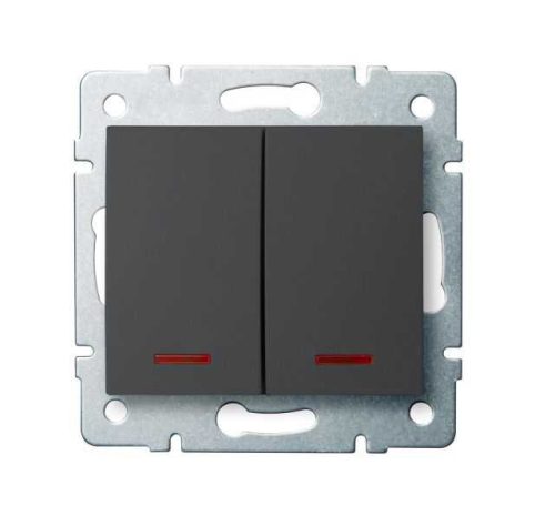 KANLUX-25257 - LOGI 02-1120-141 gr Jelzőfényes csillárkapcsoló