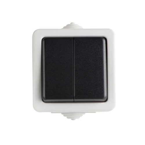 KANLUX-25352 - TEKNO 05-1028-143 fek Kettős váltókapcsoló IP54