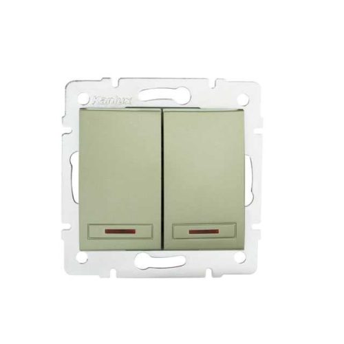 KANLUX-25371 - DOMO 01-1120-250 pezs Jelzőfényes csillárkapcsoló