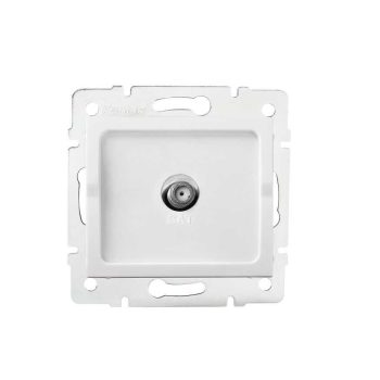   KANLUX-27126 - LOGI 02-1301-002 fehér F típusú antenna aljzat