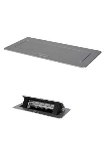 KANLUX-28315 - BIURO+ 04-0062-100 aszt.doboz Soft POP-UP fém asztali, 3xM45