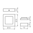KANLUX-28950 - KANTI V2LED 12W-NW-W lámpa