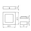 KANLUX-28951 - KANTI V2LED 18W-NW-W lámpa