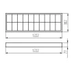 KANLUX-31058 - RSTR N 236/4LED/NT lámpa T8 Miledo falon kívüli 120 cm