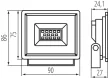 KANLUX-31390 - GRUN NV LED-10-B lámpa Miledo
