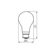 KANLUX-33100 - XLED A60 B22 7W-WW fényforrás B22