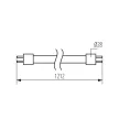 KANLUX-33216 - T8 LED GLASSv5 12W-NW fényforrás T8 120 cm