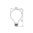 KANLUX-33518 - XLED G95 4W-SW fényforrás E27