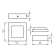 KANLUX-33546 - KANTI V2LED 6W-NW-W lámpa