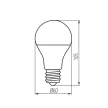 KANLUX-33640 - S A60 7W E27 CCT fényforrás SMART E27