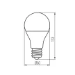 KANLUX-33642 - S A60 11,5WE27 RGBCCT fényforr SMART E27
