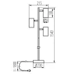 KANLUX-35787 - EVALO FL 3xGU10 W-SR lámpa