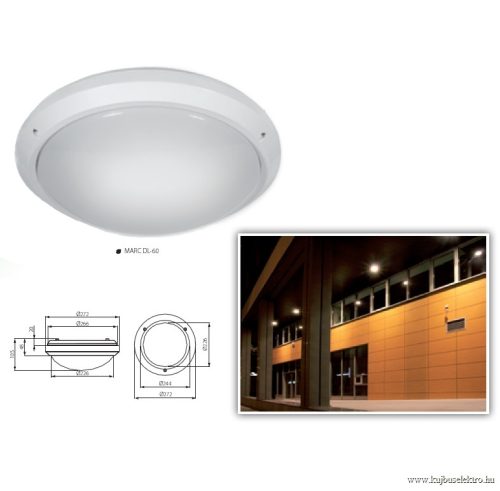 KANLUX-7015 - MARC DL-60 lámpa E27 