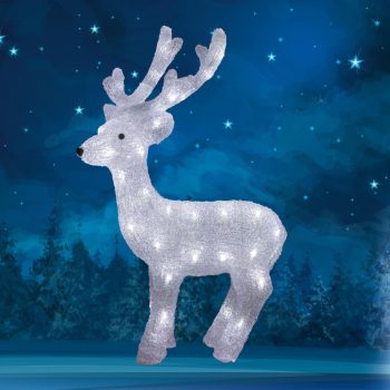   SOMOGYI ELEKTRONIC - KDA 30 - Akril rénszarvas, kültéri, 48 WH/WW LED, 65 cm