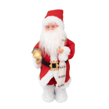   SOMOGYI ELEKTRONIC - KDD 35 - Táncoló, zenélő Mikulás lámpással, beltéri kivitel, 35 cm