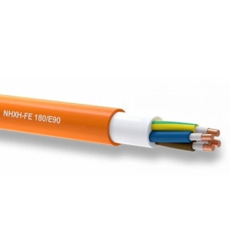 NHXH FE180/E90   4x10mm² narancs 0,6/1 kV Tűzálló, halogénmentes rézkábel