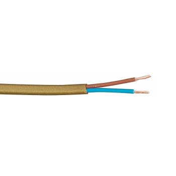   H03VVH2-F 2x0,75mm² - ARANY - dupla szigetelésű hajlékony sodrott réz lapos MTL vezeték