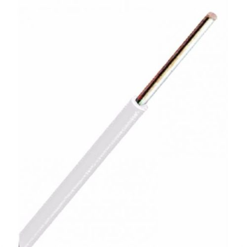 H07V-U 1x 1,5mm² fehér PVC szigetelésű tömör réz erű MCu vezeték
