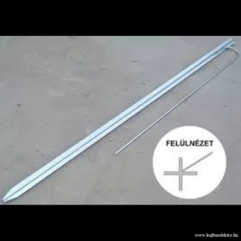   KERESZTFÖLDELŐ szonda ostoros 50x50x3 D=10mm L=2m - tüzihorganyzott