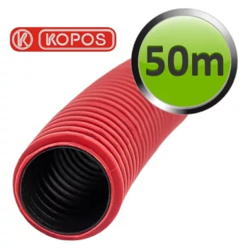   KOPOS ELEKTRO - KF 09090 BA - Védőcső KOPOFLEX 90 piros -50m