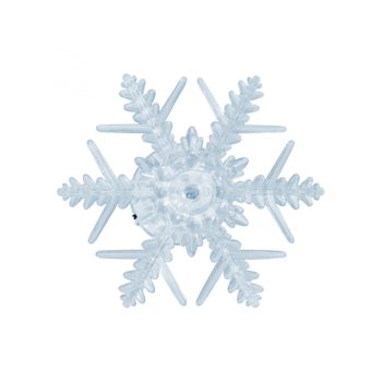   SOMOGYI ELEKTRONIC - KID 331 - LED-es ablakdísz, hókristály, beltéri kivitel, öntapadós, színváltó LED, mérete: Ø 10 x 3,5 cm