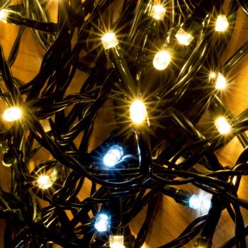   SOMOGYI ELEKTRONIC - KKL 200F/WH - LED-es sziporkázó fényfüzér, meleg-/hidegfehér, 200 LED, kültéri