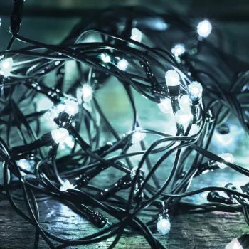   SOMOGYI ELEKTRONIC - KKL 500C/WH - LED-es fényfüzér, 500 LED, hidegfehér, állófényű, kültéri