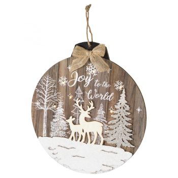   SOMOGYI ELEKTRONIC - KLW 32 - Fa ablak-, ajtódísz, melegfehér LED