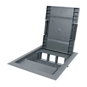   KOPOS ELEKTRO - KOPOBOX 57 LB - Készülék-beépítő betét padló alatti telepítéshez Padlódoboz műa 6 férőhelyes (45mm) keret+tető IP30