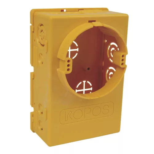KOPOS ELEKTRO - KUH 1/L NA - Szerelvény doboz (süllyesztett) Szerelvénydoboz  átm.: 73mm gipszkarton falba, univerzális  90x132x57mm