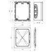 KOPOS ELEKTRO - KUZ-VO KB - Szerelvény doboz (falon kívüli) Doboz készlet nyitható fedéllel, hőszigetelő burkolathoz IP30