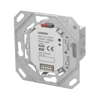   SCHRACK - KNX bináris kimenet, 2xAC 230 V, 10A, szerelőkerettel 10-pole BTI socket for plugging of bus terminal devices and mounting frame, for flush mount - KX5102AB03