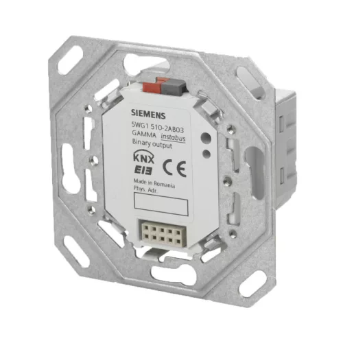 SCHRACK - KNX bináris kimenet, 2xAC 230 V, 10A, szerelőkerettel 10-pole BTI socket for plugging of bus terminal devices and mounting frame, for flush mount - KX5102AB03