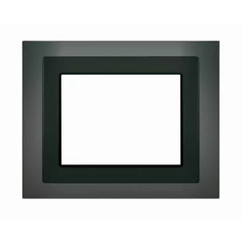   SCHRACK - Design keret érintőképernyőhöz, fekete üveg for touch panel KX5882AB13 or KX5882AB23 - KX5888AB14