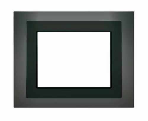 SCHRACK - Design keret érintőképernyőhöz, fekete üveg for touch panel KX5882AB13 or KX5882AB23 - KX5888AB14