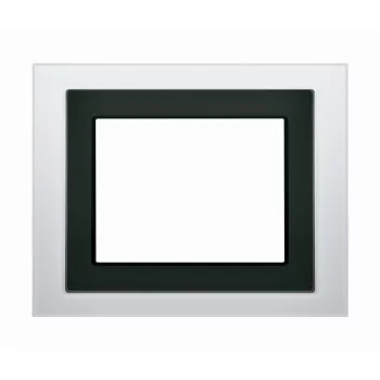   SCHRACK - Design keret érintőképernyőhöz, fehér üveg for touch panel KX5882AB13 or KX5882AB23 - KX5888AB15
