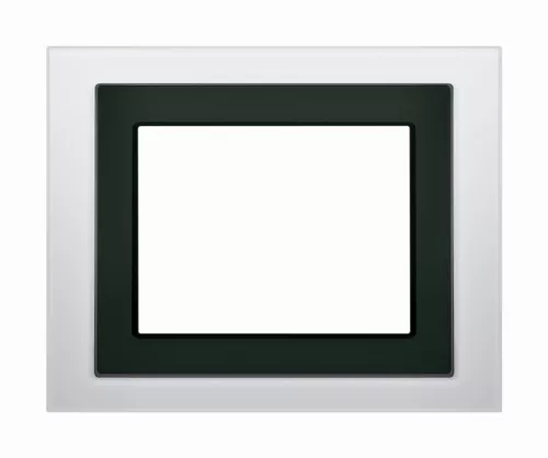 SCHRACK - Design keret érintőképernyőhöz, fehér üveg for touch panel KX5882AB13 or KX5882AB23 - KX5888AB15