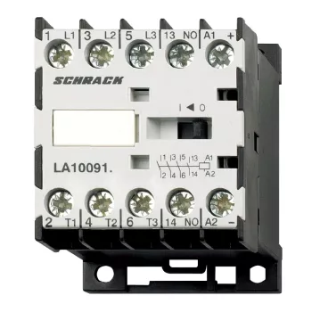   SCHRACK - Mini mágneskapcsoló, 4kW, 1z, 24VAC 9A AC3, 20A AC1 - LA100910--