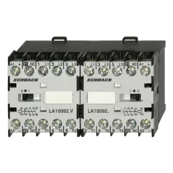   SCHRACK - Mini irányváltó mágneskapcsoló kombináció 4kW 24VAC, 1ny - LA1W09W001