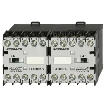   SCHRACK - Mini irányváltó mágneskapcsoló kombináció 4kW 24VAC, 1z - LA1W09W010