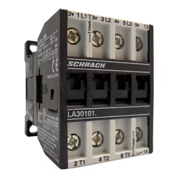   SCHRACK - Mágneskapcsoló, 4kW, 1z, 24VAC, 10A AC3, 25A AC1 - LA301010N-