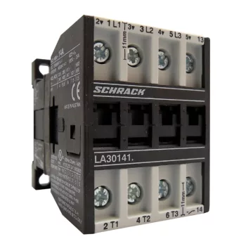   SCHRACK - Mágneskapcsoló, 5.5kW, 1z, 24VAC, 14A AC3, 25A AC1 - LA301410N-