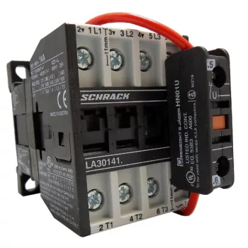   SCHRACK - Mágneskapcsoló, 5.5kW, 1z, 24VDC, 14A AC3, 25A AC1 - LA301415N-