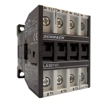   SCHRACK - Mágneskapcsoló 5.5kW, 1z, 220VDC, 14A AC3, 25A AC1 - LA301418N-