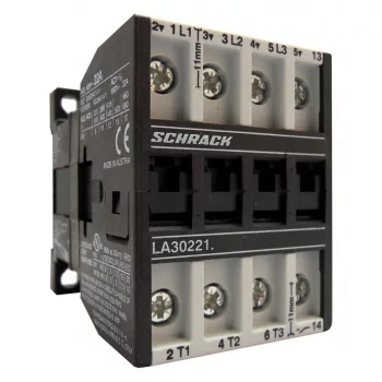   SCHRACK - Mágneskapcsoló, 11kW, 1z, 24VAC, 22A AC3, 32A AC1 - LA302210N-