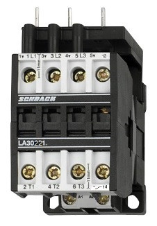 SCHRACK - LA302213NV Mágneskapcsoló, 11kW, 1z, 230VAC, 22A AC3, 32A AC1 +VK3