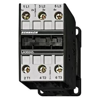  SCHRACK - Mágneskapcsoló, 11kW, 24VAC, 24A AC3, 50A AC1 - LA302430--