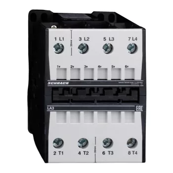   SCHRACK - Mágneskapcsoló 37 kW, 74A AC3, 130A AC1, 4 pólusú, 230VAC - LA307443--